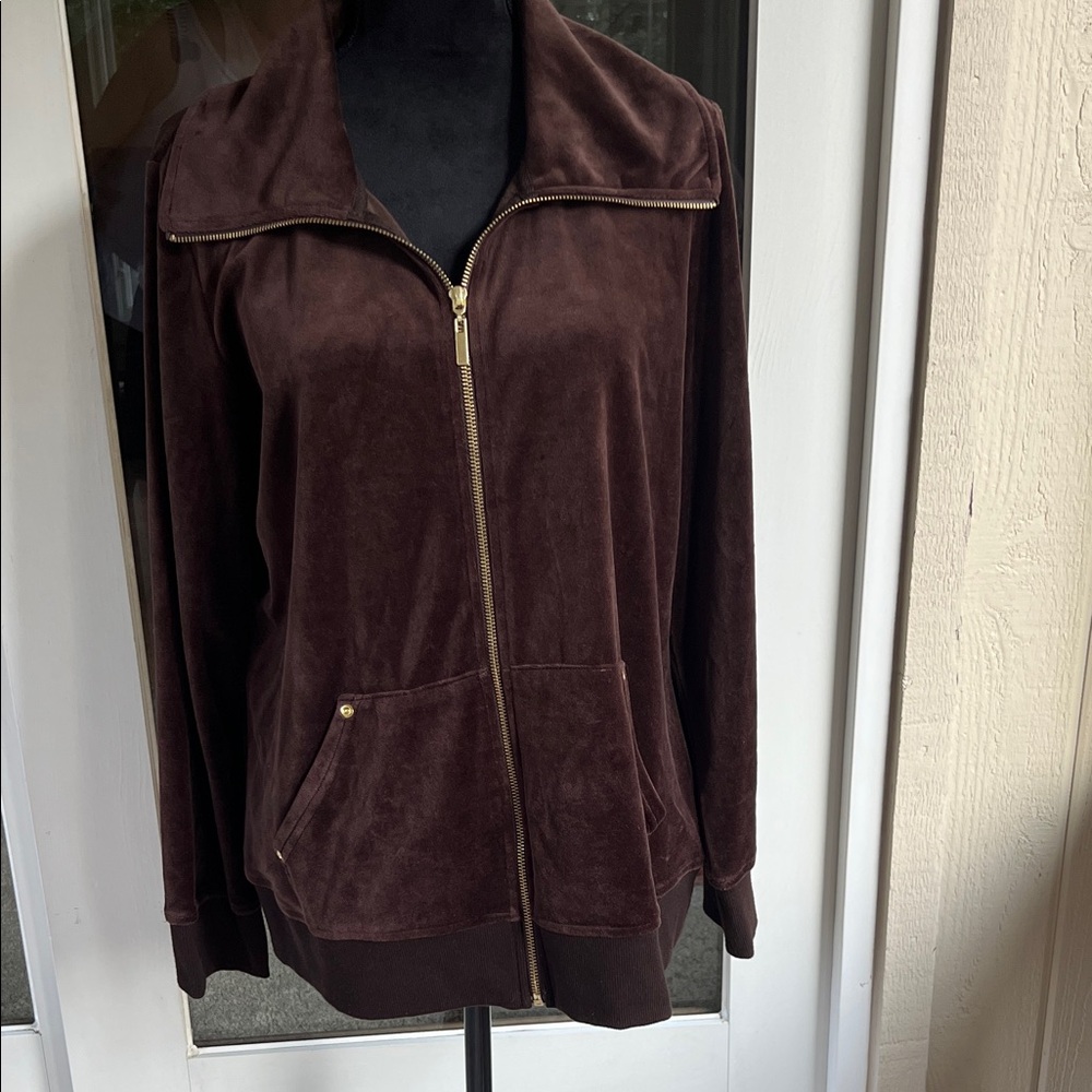 Brown Velvet Women's Jacket